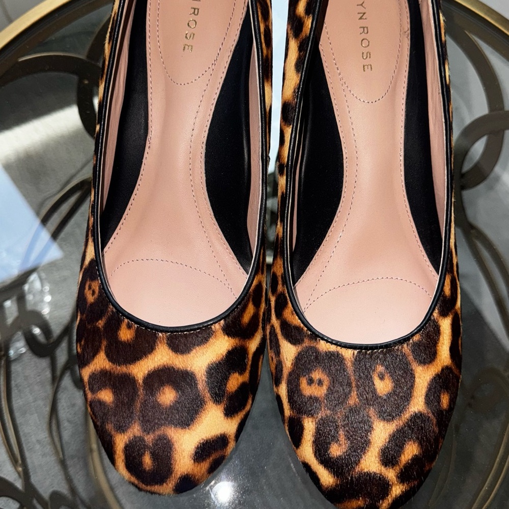 Taryn Rose Animal Print Block Heels